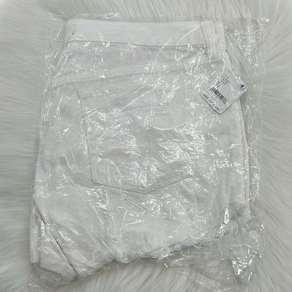 Free People Loving Good Vibrations Cut off Shorts - Spring White - 31 - NWT - Picture 4 of 5